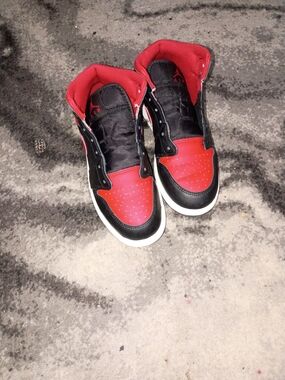 Jordan Kids Sneakers Red and Black
